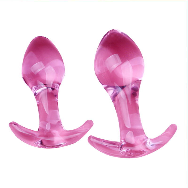 云曼 后庭肛塞 男女用透明玻璃水中晶肛栓塞 sm外出穿戴佩戴自玩棒私处夫妻成人情趣用品 船锚底座【中号+大号】