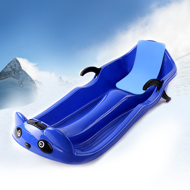 双人加厚滑雪板单板滑草板儿童滑沙板成人带刹车雪爬犁耐磨雪橇车