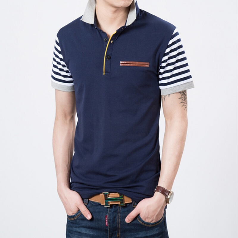 夏装男装衣服男短袖t恤有翻领polo衫半截袖衣服加肥大码潮流白色白色