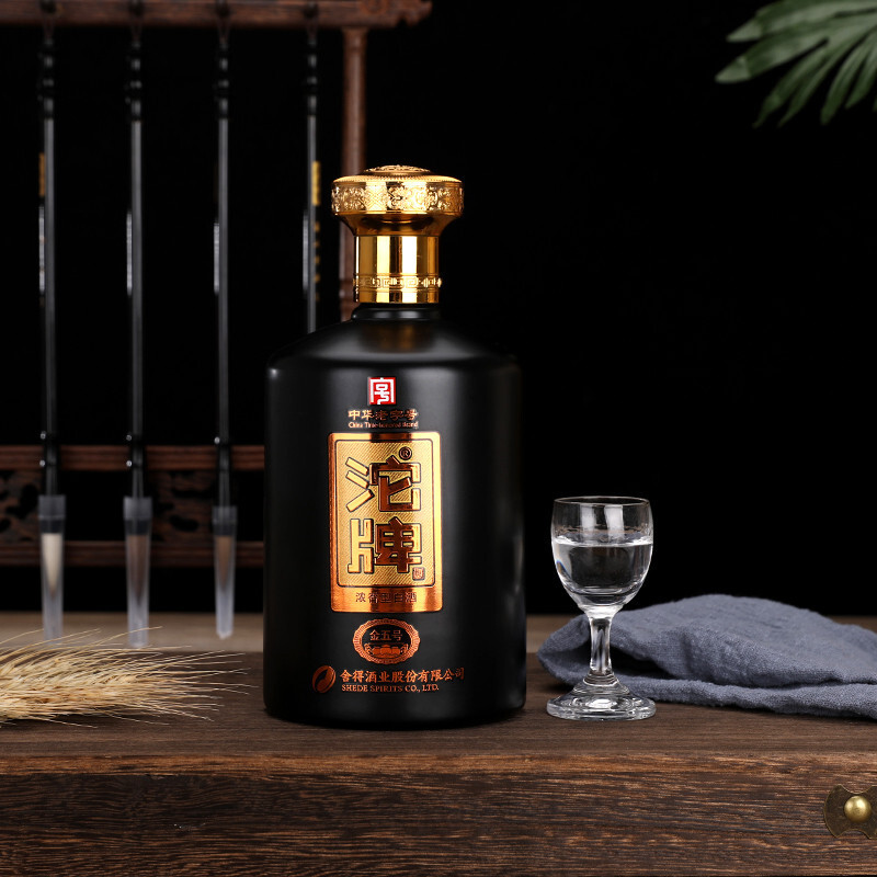 6瓶整箱沱牌舍得酒业金五号52度浓香型白酒粮食酿造商务送礼500ml