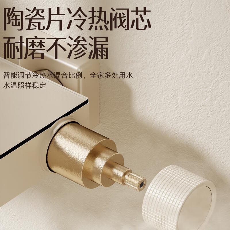 惠达(HUIDA)- HDY3X-TF30 淋浴花无顶喷洒套装家用卫浴卫生间增压精铜喷头浴室 [包安装]高清大图