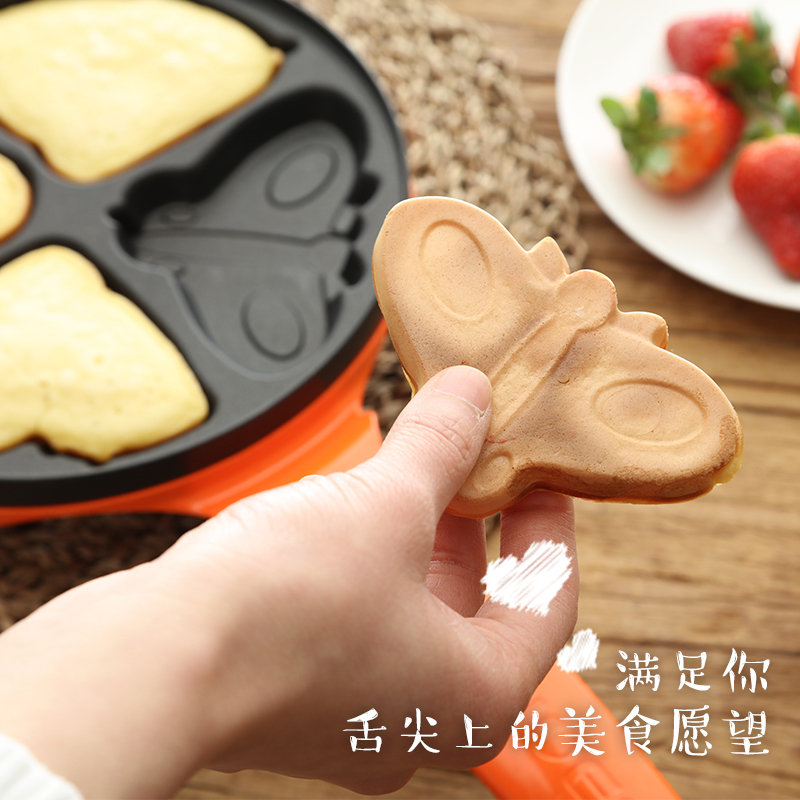 利仁(Liven)电饼铛DGJ-421卡通蛋糕机20cm烤盘早餐机不粘涂层家用迷你电饼铛洪培机鸡蛋饼铛电烤盘易清洗