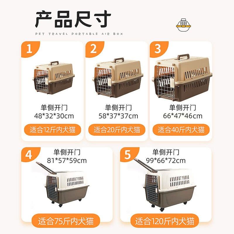 宠物航空箱猫太空舱猫包猫咪外出用品猫笼子狗航空箱特大号托运箱狗笼金毛外出便携式用品图片