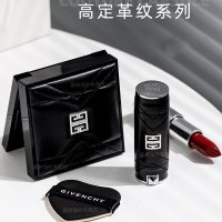纪梵希(GIVENCHY)小羊皮口红唇膏 皮革限定套装 高定香榭皮革口红N333+皮气垫 限定版革纹版