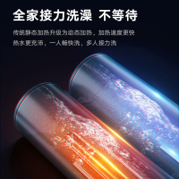 格林姆斯(GLEMOS)电热水器速热式恒温速热变频家用小型触摸屏精准控温GS3-50F-金色