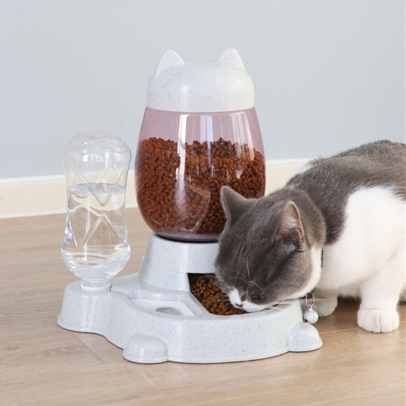 宠物饮水器不湿嘴狗盆狗碗猫碗自动饮水喂食器饮水机猫咪饮水器高清大图