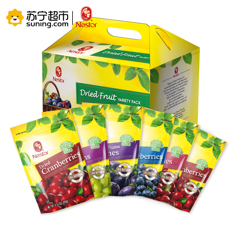 Nestor乐事多混合果干礼盒装600g美国进口蜜饯休闲零食果干果脯