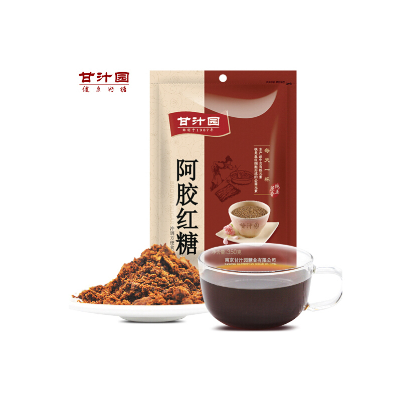 甘汁园 阿胶红糖350g袋装