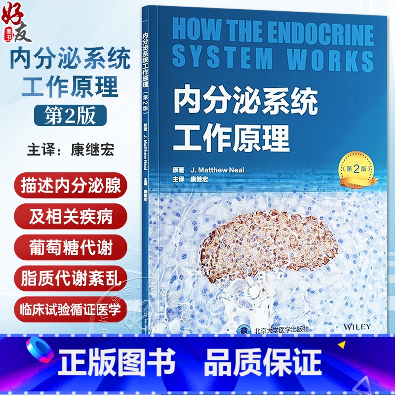 【正版】内分泌系统工作原理 第2版 康继宏 主译 内分泌学 葡萄糖代谢 脂质代谢紊乱 临床试验 循证医学等 北京大学医