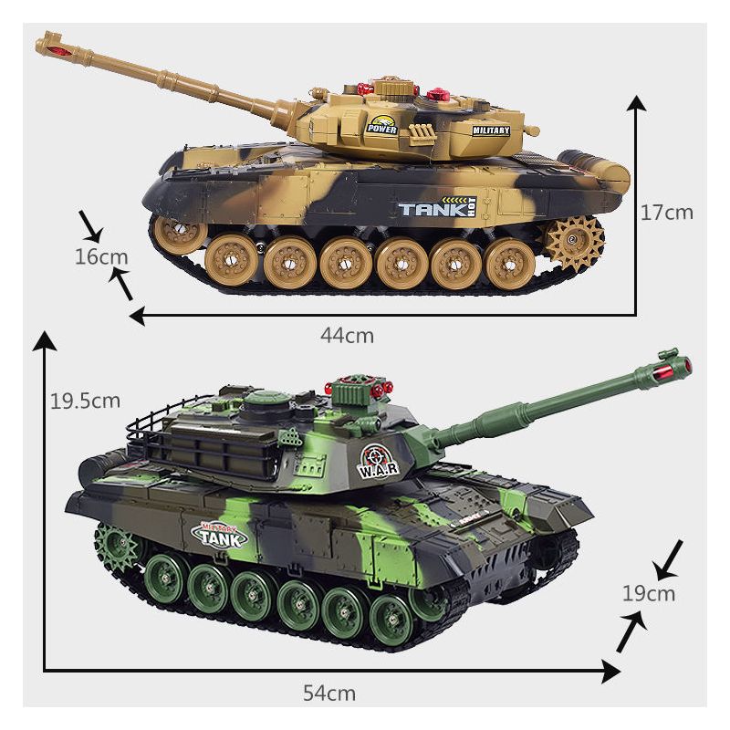 儿童遥控车坦克玩具遥控汽车模型军绿色电动装甲车履带式男孩