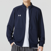 安德玛UA男装新款针织立领休闲运动服夹克外套23600304-001 ZP 3XL 23600304-409/蓝色
