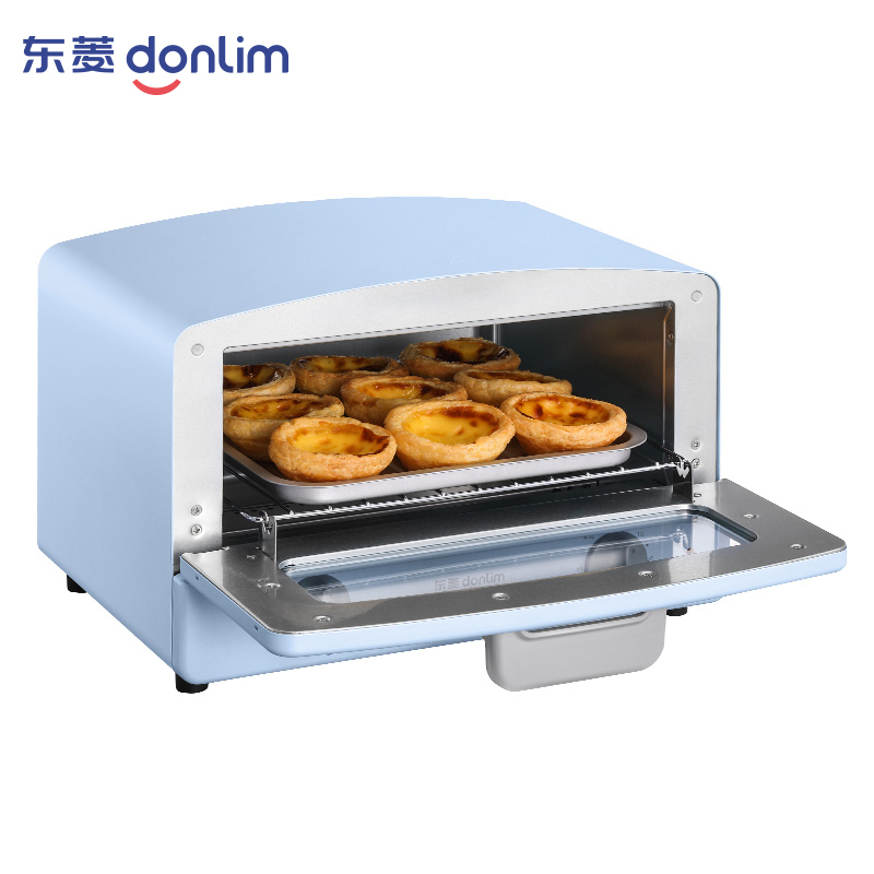 东菱(Donlim)电烤箱家用烘焙小型 多功能全自动蛋糕 迷你12L小烤箱DL-3706 蓝