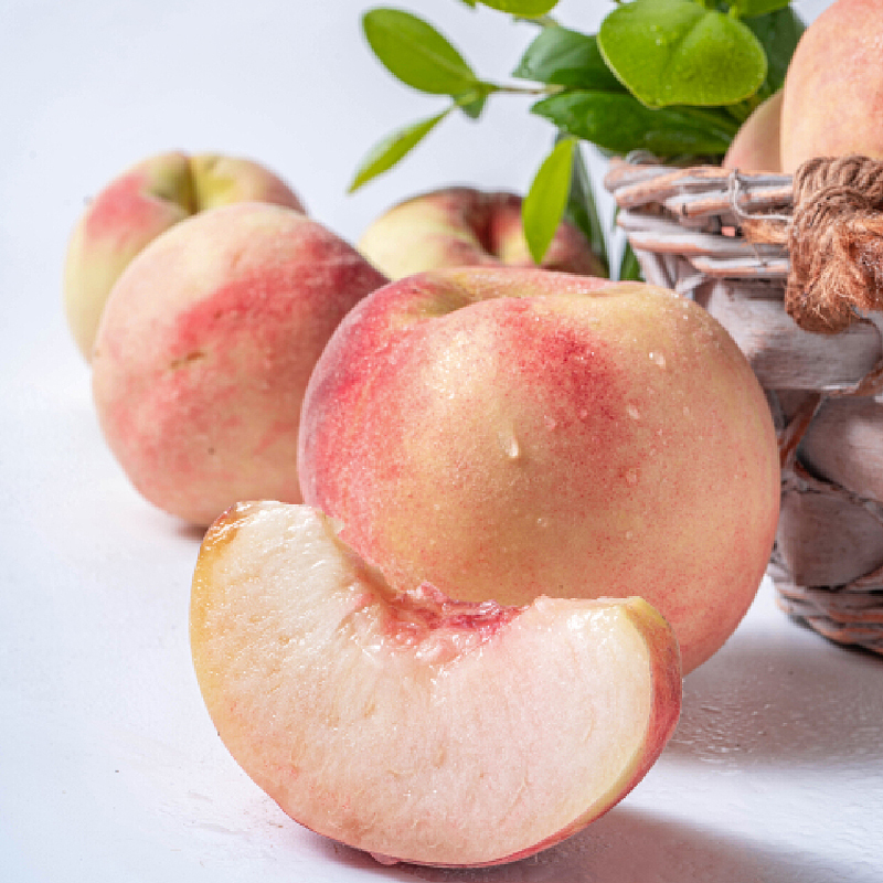 [苏鲜生] 云南新鲜红宝石水蜜桃蜜桃 新鲜水果 净重5斤 中果 单果70-100g 应季现摘脆甜毛桃子 整箱高清大图