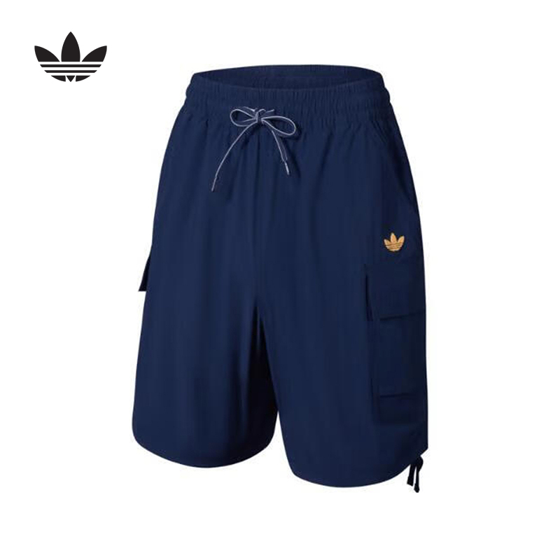 adidas阿迪达斯三叶草2024夏季款男子工装速干短裤五分裤 JI7235