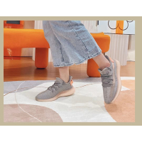 UYEEZY运动户外减震运动2022新款亚麻天使超酷潮流设计跑鞋厚底情侣椰子350运动鞋透气