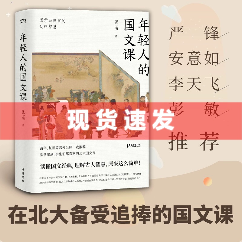 [正版] 书 年轻人的国文课 张一南著 国学经典传统文化修养个体价值学会爱人做事思考成功励志书籍 浦睿高清大图