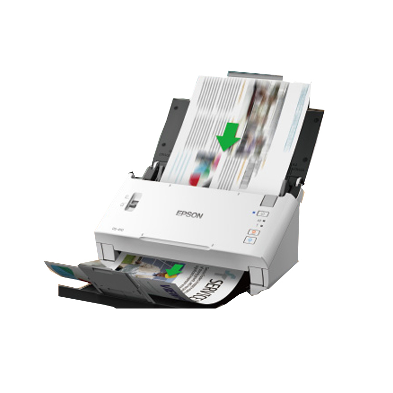 爱普生(EPSON) DS-410 A4幅面高速高清彩色文档自动进纸馈纸式扫描仪 (白色)