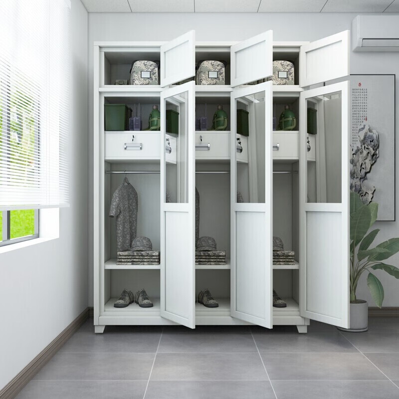 东升顺钢制衣柜存储柜储物柜三门内务柜高清大图