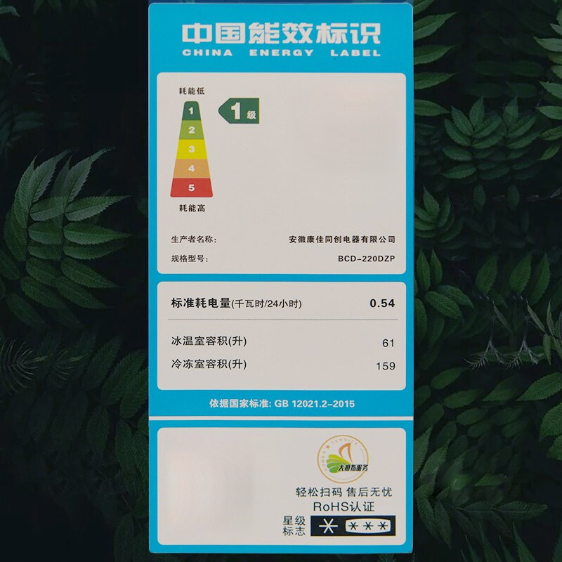 康佳(KONKA) 220升大容量冰柜家用商用 双箱双温冷柜 一级能效顶开门 节能冰箱 BCD-220DZP