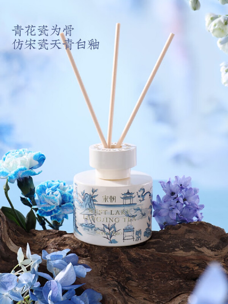 宋朝西湖十景无火香薰卧室内持久香氛高级精致伴手礼 桂花龙井120ml高清大图