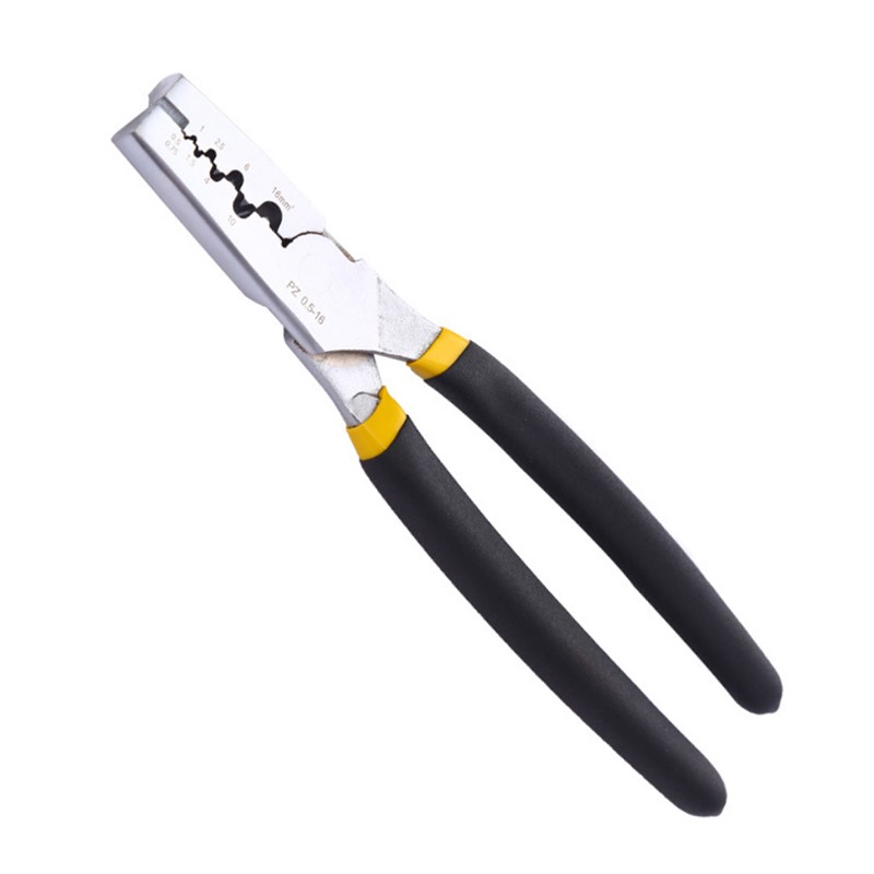 欧克(Ouke)工业级压线钳 鳄鱼嘴小型压线钳 套管型形端子用钳(8英寸200mmOK-3999)高清大图