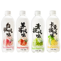 秋林苏打水 青提味气泡水饮料 0糖0脂肪高膳食纤维450ml*12瓶/整箱