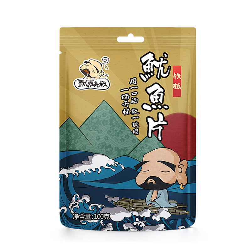 飘零大叔海味零食铁板鱿鱼片100克
