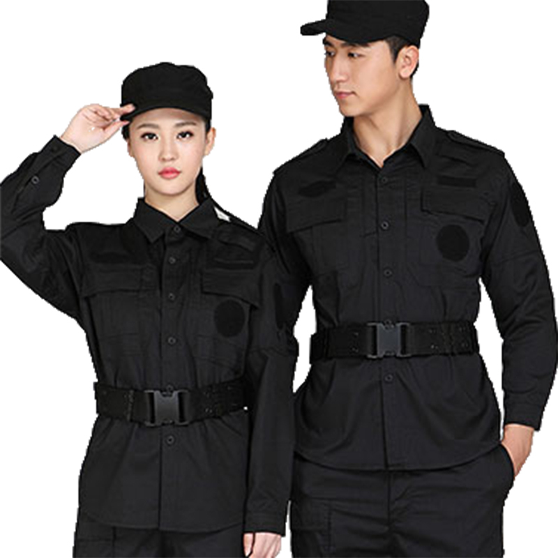 安企经警服饰系列保安直摆长袖夏装160cm190cm涤棉细斜65涤35棉单位套