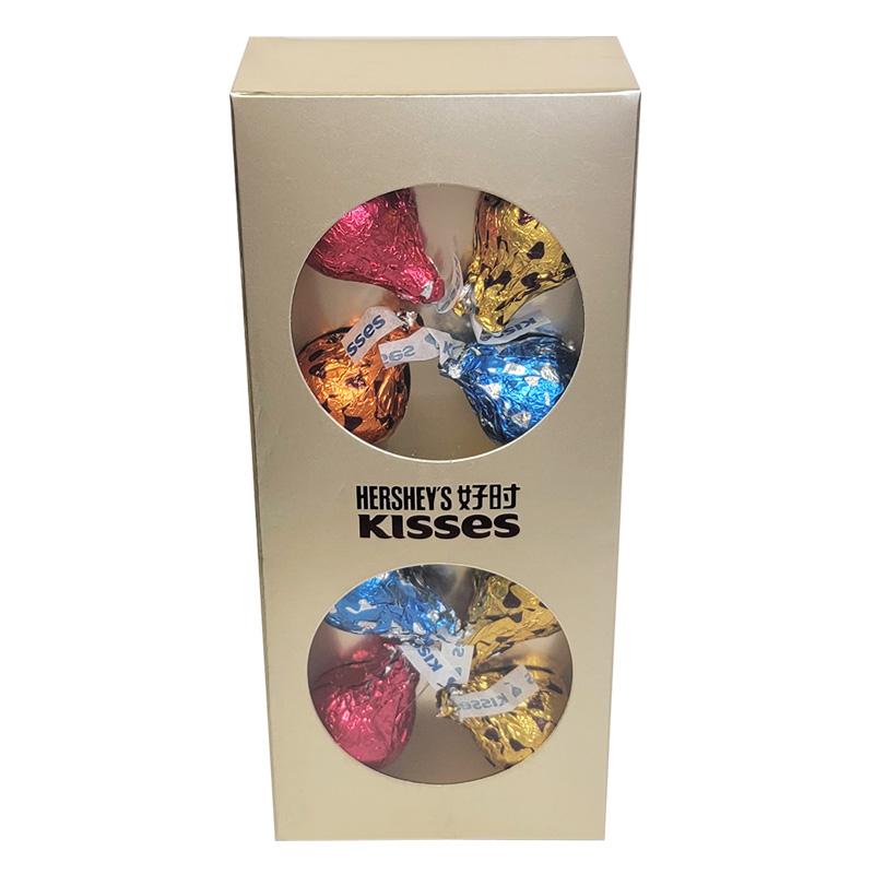 Kisses好时牛奶巧克力纸盒装6-8粒水滴礼盒装婚庆结婚喜糖伴手礼 8颗长双窗 委托装好发不能退