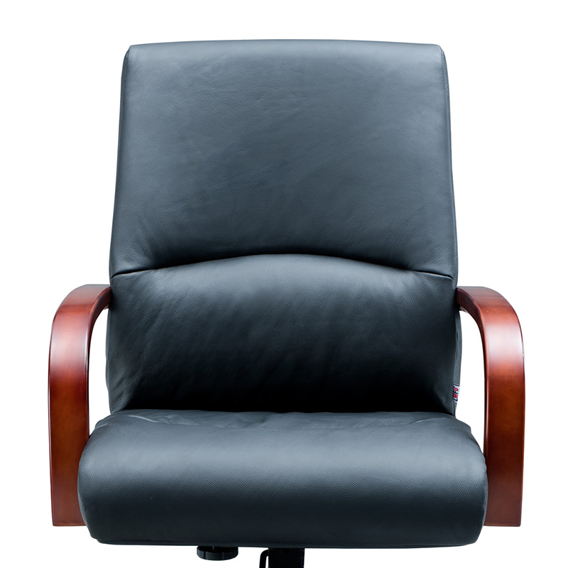 慕岛办公椅班椅黑色牛皮ct9102hd