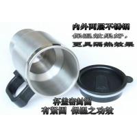 车载电热杯热水器 加热杯 热水杯 汽车保温杯 不锈钢汽车用品