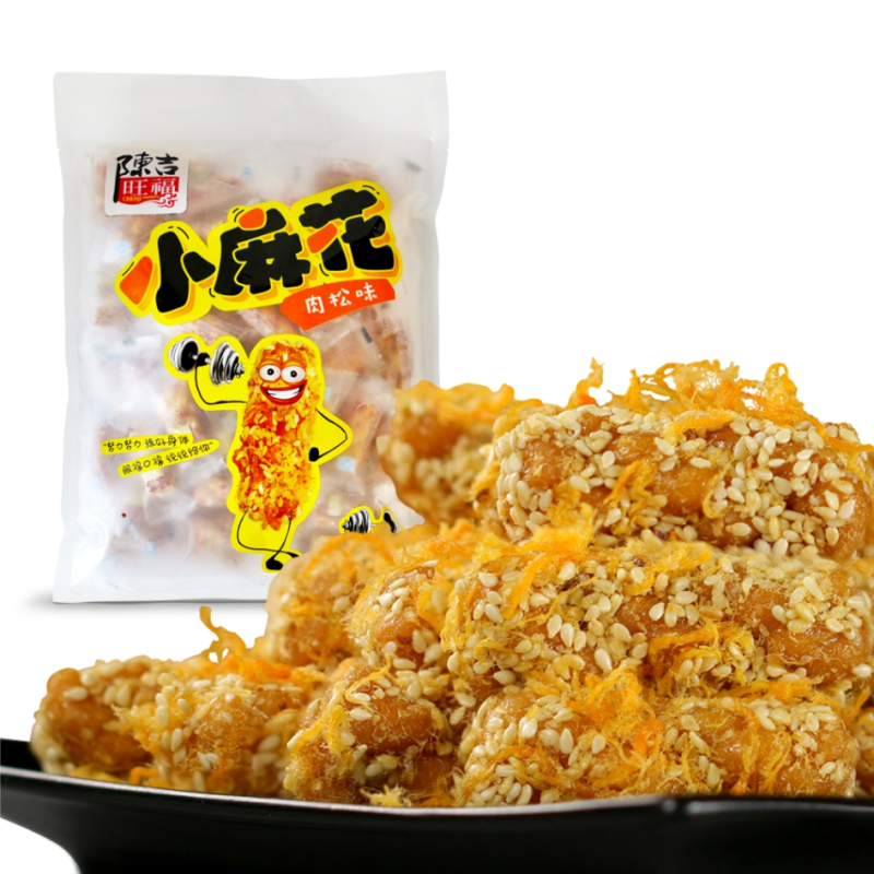陈吉旺福肉松小麻花袋装512g重庆特产传统糕点 零食小吃