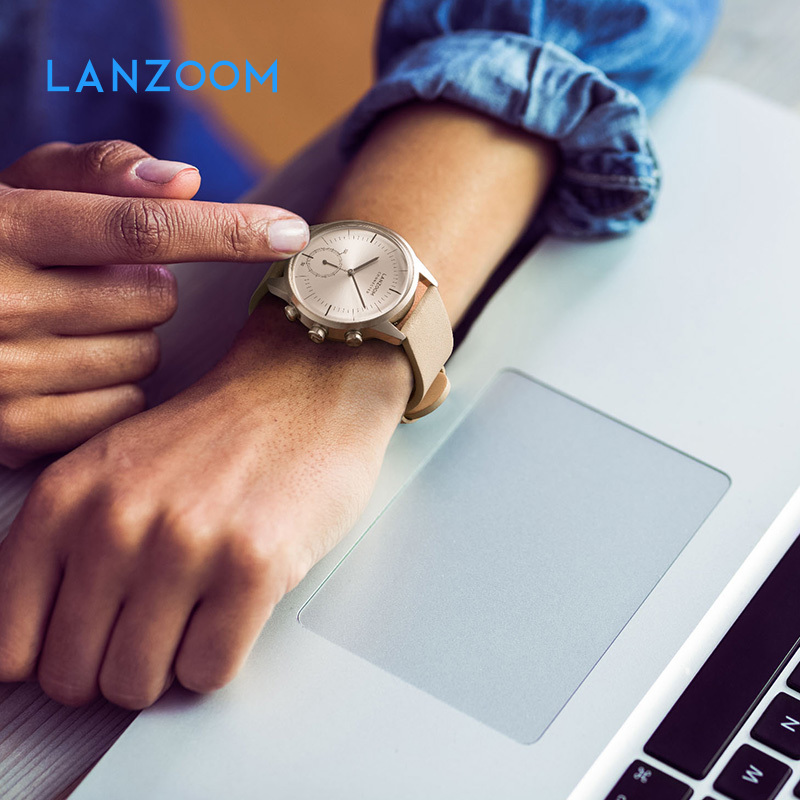 德国LANZOOM智能手表男时尚腕表拍照运动多功能商务智能手表防水定位