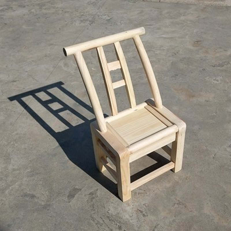 寻木匠木椅子靠背椅农村家用成人矮款老式小带扶手老人休闲简约实用