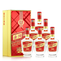 [6瓶装]宜宾五粮液股份金珀酒 52度浓香型白酒 500ml *6瓶 整箱特惠[手工盒]