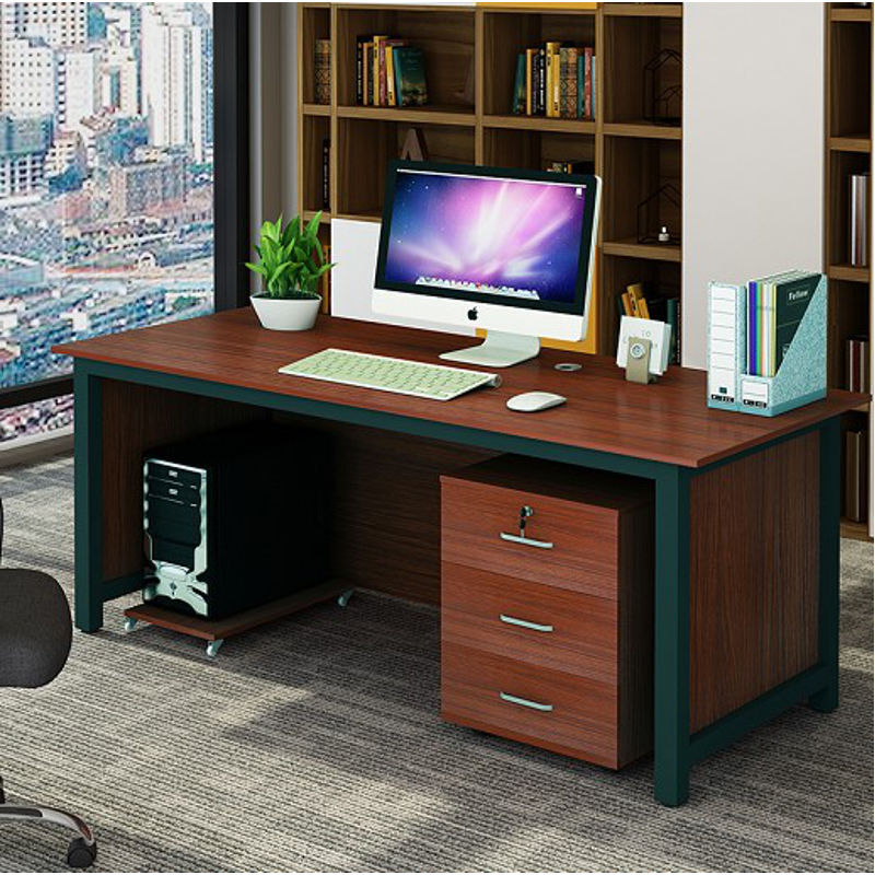 办公桌子电脑桌办公室家用电脑书桌台式老板职员写字桌员工桌医生组合