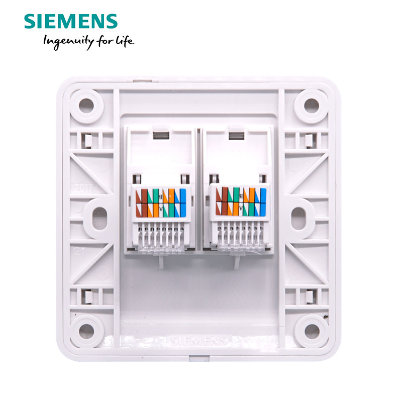 西门子(SIEMENS)开关插座 远景雅白系列二位电脑插座5TG01231CC1