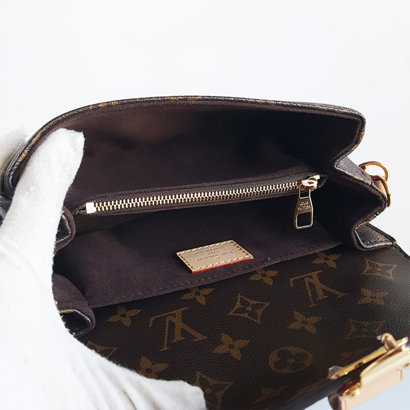 二手lv路易威登m46279女士老花新款小邮差包单肩斜挎包