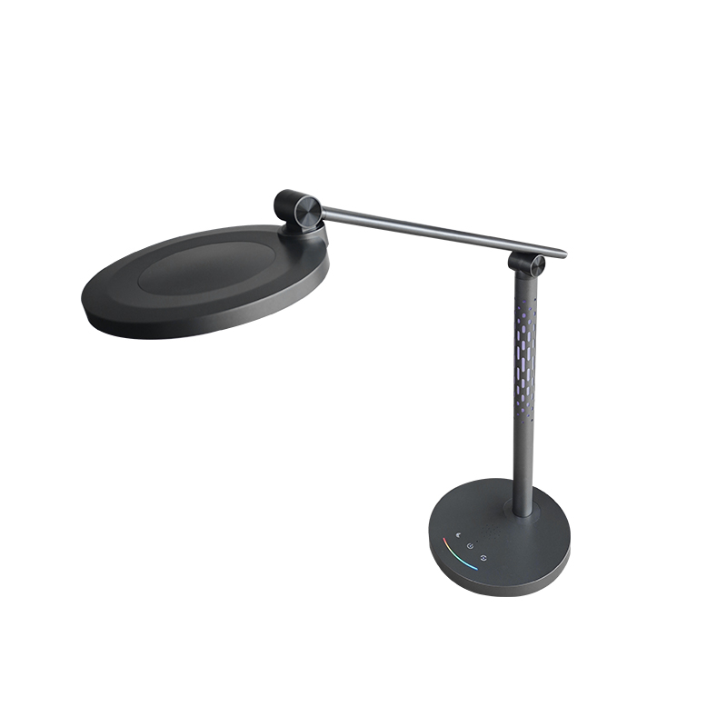 晫安联 ZP7208 AC220V 12W IP65 3500K-4500K LED 多功能护眼台灯 黑色高清大图