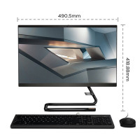 联想(Lenovo)AIO 520C 24 十代新品 I7-1065G7 16G 512GB固态 集显 窄边框23.8英寸轻薄家用商用办公一体机台式电脑 黑白可选