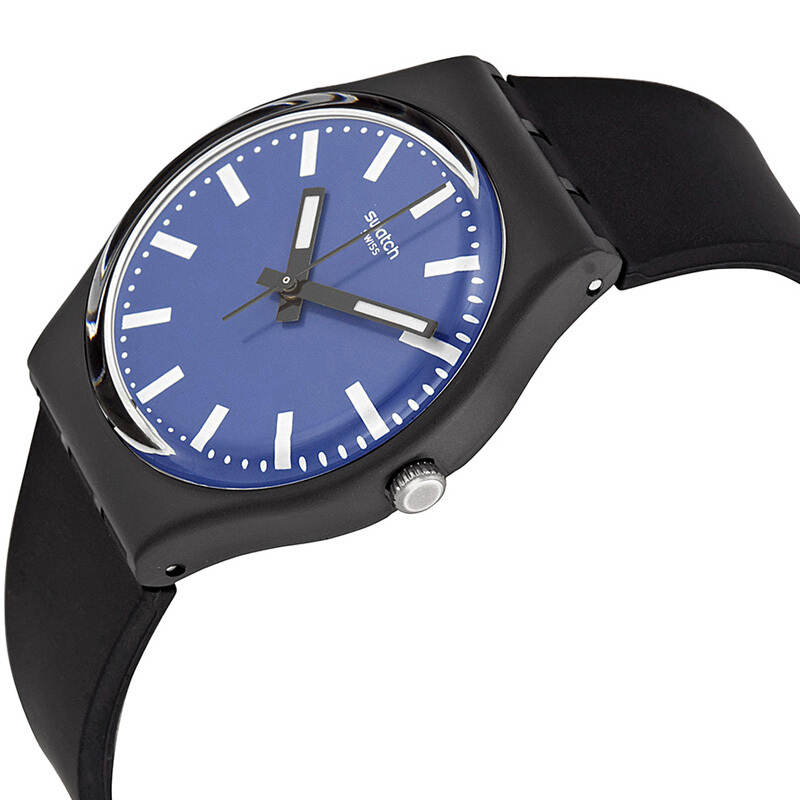 斯沃琪(SWATCH) 手表 海洋之夜 树脂表带 经典石英 男女通用表GB281