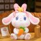 可爱小兔子公仔毛绒玩具萝卜兔娃娃玩偶儿童睡觉抱枕女生