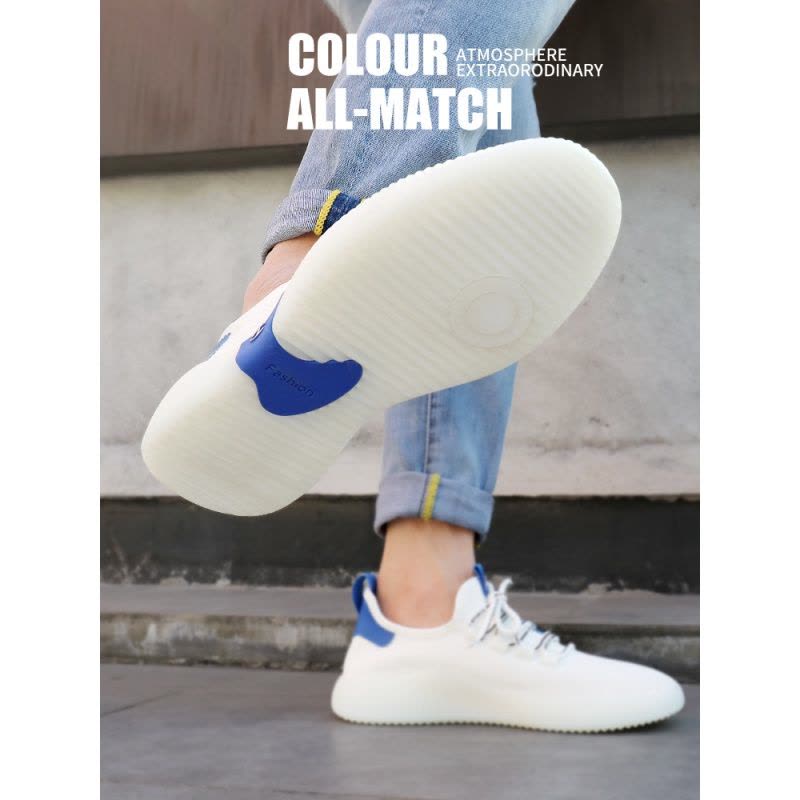 网鞋男士夏季2022新款潮休闲运动网红果冻鞋飞织鞋子男网面鞋233L图片