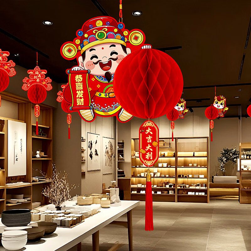 亮电 屋顶布置挂饰灯笼(计价单位:件)高清大图