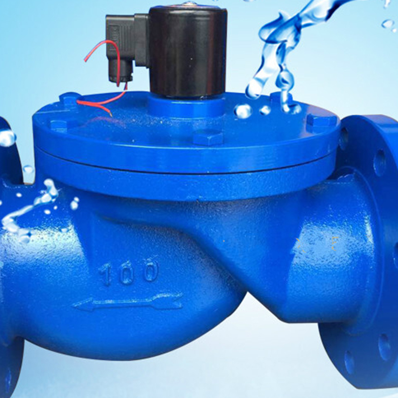 法兰电磁阀铸铁法兰电磁阀水用电磁阀先导式电磁阀dn4050658010015024