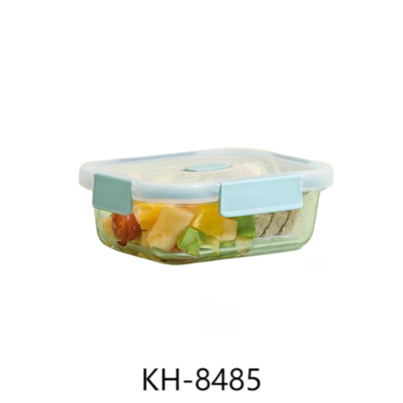 禧天龙(Citylong) KH-8485玻璃保鲜盒(蓝青) 厨房食物冷冻冷藏水果鸡蛋储物盒
