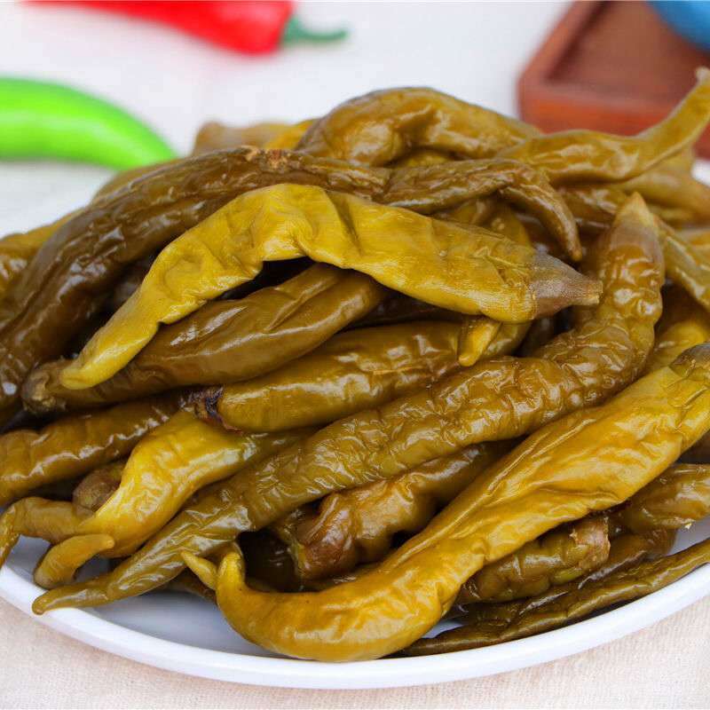 湖南特产酱辣椒500g泡菜下饭咸菜坛子腌辣椒湘菜下饭菜湿辣椒酱辣椒