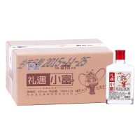 富平春礼遇小富 45度 100ml*24瓶整箱装 浓香型白酒 小瓶时尚小酒 固态发酵酿造 河南白酒