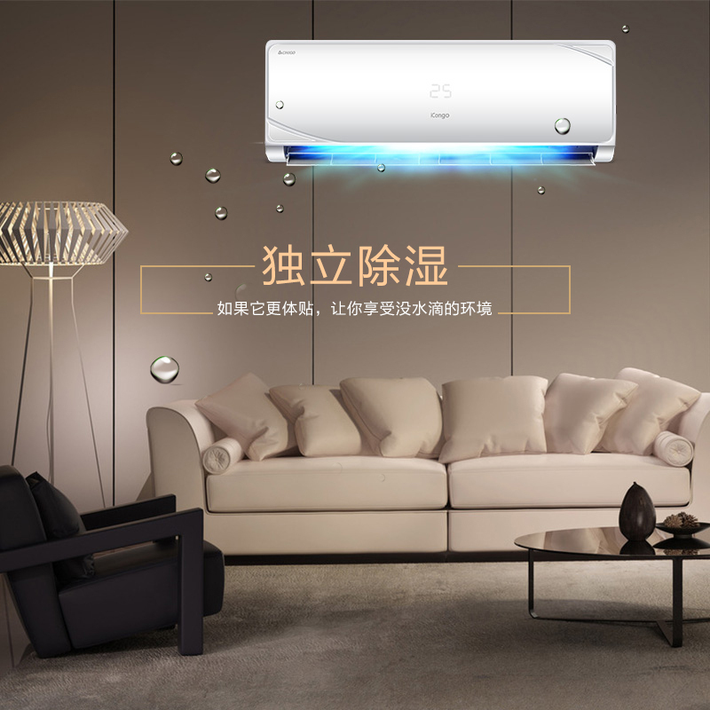 志高(CHIGO)大1匹智能变频 挂壁式 家用空调 静音节能强劲冷暖 3级能效 空调挂机NEW-GV9BS3H3Y2