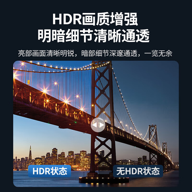 绿联(UGREEN)Type-C转HDMI线雷电3/4转换器USB-C转接头 [4K/60Hz]弯头铝壳1.5米 扩展高高清大图